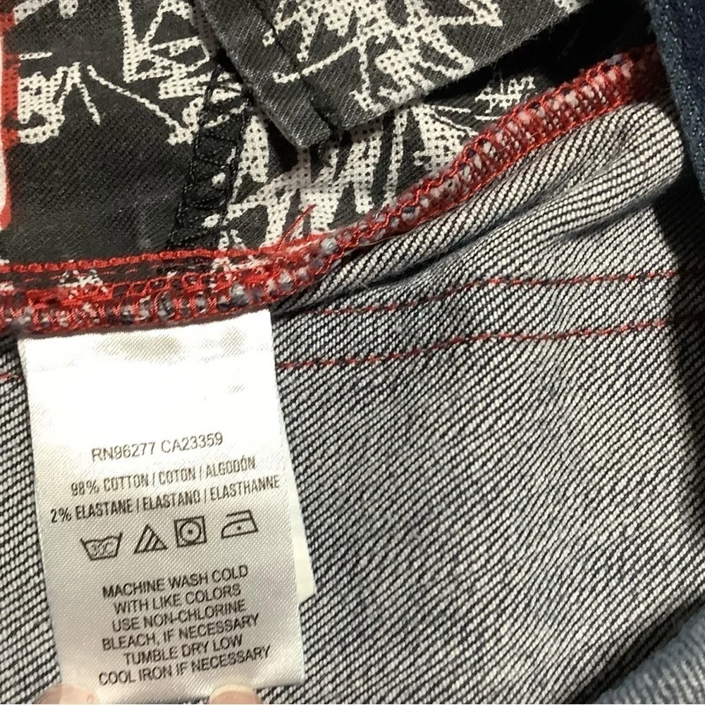 VANS 5 Pocket Straight Leg Dark‎ Wash Jeans - Size Youth 12